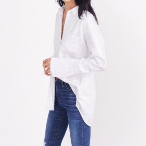 Madewell Tops - Madewell Ex Boyfriend Flannel Plaid Top